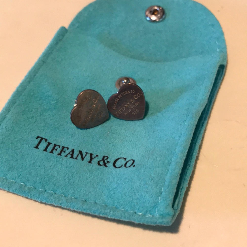 Tiffany & Co Heart Stud Earrings